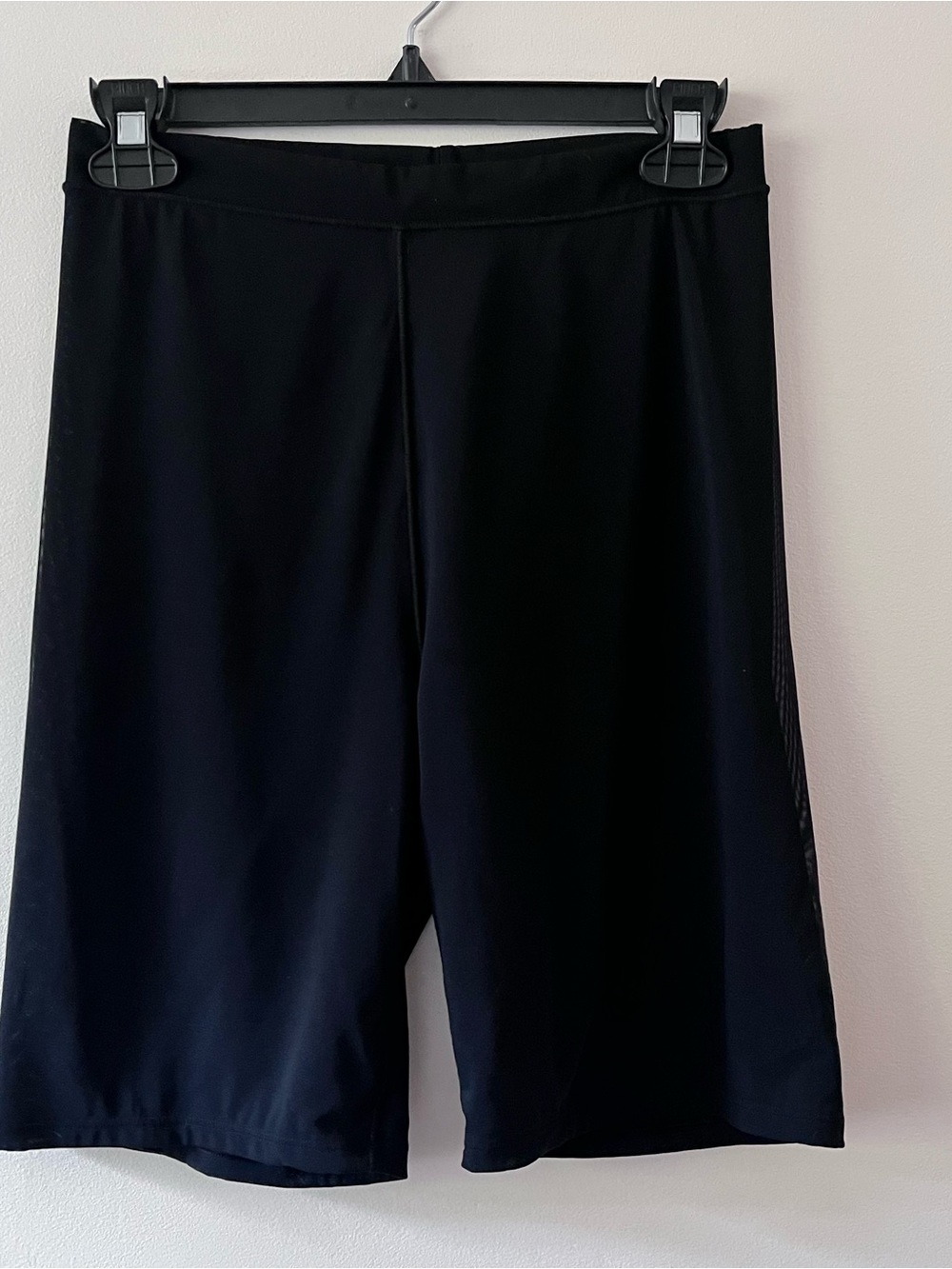 Parade Women’s Black Sheer Biker Style Shorts M EUC